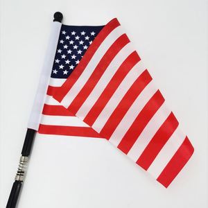 Drapeau de vélo personnalisé imprimé avec support de sécurité et avertissement, avec vis et mât en plastique - Product Image 3