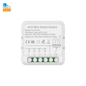 16a Mini Smart Switch Ewelink Smart Circuit Breaker 4 Way <b>Control</b> Timer <b>Wireless</b> Switches Support Alexa google Home - Product Image 1