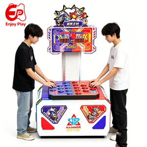 Machine <span class=keywords><strong>de</strong></span> jeu d'arcade en métal à monnayeur avec éclairage LED, jeu <span class=keywords><strong>de</strong></span> combat 2 joueurs, récompense par ticket, sortie <span class=keywords><strong>de</strong></span> tickets, langues anglais/espagnol - Product Image 1