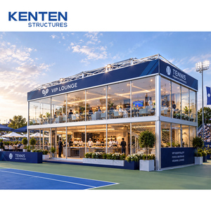 KENTEN Pavillon à structure à travées libres à double étage, Tente VIP pour événements sportifs, Tribune, Tente VIP pour l'accueil F1, Tente Skybox VIP - Product Image 2