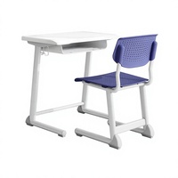Bureau et chaise de classe réglables en hauteur, ensemble bureau et chaise pour étudiants, mobilier de classe pour enfants, pour le lycée