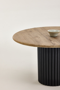 Thiết kế tối giản Nhật Bản, sang trọng Retro, Bàn Ăn Tròn 6 chỗ, gỗ thông trắng, thích hợp cho nhà hàng khách sạn - Product Image 2