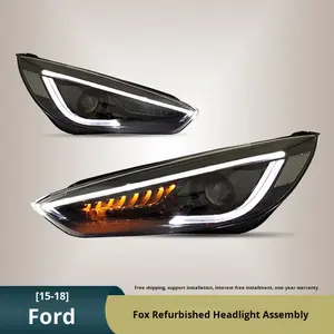 Conjunto de Faros Delanteros Modificados para Ford Focus 15-18, con Luces LED de Circulación Diurna, Intermitentes Dinámicos y Láser, Modelo MK3.5 - Product Image 5
