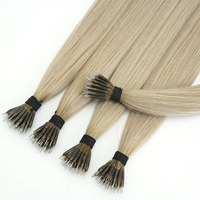 Extensions de cheveux naturels Remy Nano Ring en gros, double épaisseur, invisibles, à pointe Nano, 100g, Offre Spéciale