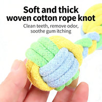 Hengtuo - Échantillon gratuit - Corde en coton tissée de haute qualité et durable - Style classique et écologique - Pelotas Para Perros - Jouet à mâcher pour chien