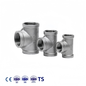 Bán buôn GB <span class=keywords><strong>SS304</strong></span> thép không gỉ TEE ỐNg Lót hàn mịn phụ kiện đường ống DN25 DN40 DN100 áp lực cao - Product Image 1