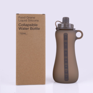 Botella de Agua de Silicona Ecológica Portátil de 750 ml, Libre de BPA, con Tapa de Diseño Suave para Deportes al Aire Libre, Venta al Por Mayor - Product Image 2