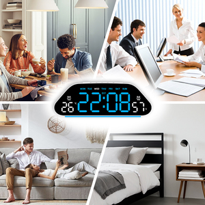 Luz Nocturna Decorativa Minimalista con Pantalla LED, Reloj Despertador Inteligente para el Hogar, Mesita de Noche, Dormitorio Pequeño, Escritorio, Mesa, Reloj Digital para Niños - Product Image 6