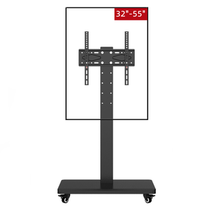 ขาตั้งทีวีเคลื่อนที่แบบตั้งพื้น รุ่น B3 สำหรับห้องนั่งเล่น/สำนักงาน สีดำ ผลิตจากเหล็กแผ่นรีดเย็น รองรับทีวีขนาด 32-55 นิ้ว รับน้ำหนักได้ 35 กก. รองรับมาตรฐาน <span class=keywords><strong>VESA</strong></span> 400x400 ใช้ได้กับทีวีทั่วไป - Product Image 1