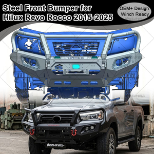 Pare-chocs avant en acier Hamer avec protection pour Toyota Hilux Revo Rocco 2015-2025 - Product Image 3