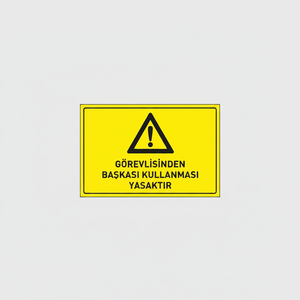 Authored PVC <b>Vinyl</b> Sticker Sign for Authorized Use Only - Product Image 2