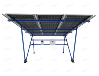 Système de carport solaire pré-assemblé en acier au carbone, surface anodisée, durée de vie de 20 à 25 ans, pour usage domestique, autoroute, arrêt de bus