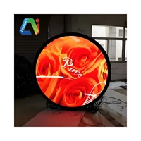 Nuevo producto, gran oferta, pantalla Led Circular/redonda para interior, logotipo redondo Led Circular de doble cara, restaurante de comida rápida
