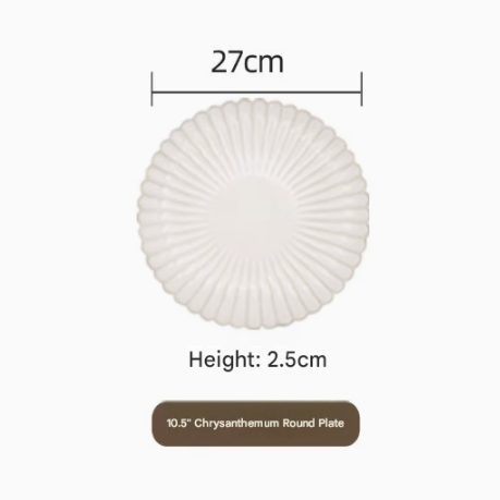 Assiette plate de 10,5 pouces