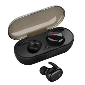 2024 penjualan terlaris baru earbud In-Ear penjualan terbaik earphone powerbank nirkabel Earphone Gaming earpods Tws Y30 Bluetooth biru