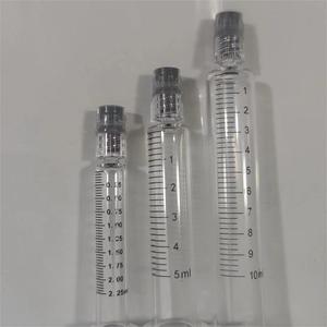 Vidrio Vacío Precargado 1mL 2ml 3ml 5ml 10ml Concentrados de animales veterinarios reutilizables Aceite de jeringas médicas con punta de bloqueo Luer de metal - Product Image 1