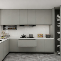 Armoire en bois de Nuremberg, panneau de densité moyenne, peinte, cuisine standard, armoire en MDF, design multifonctionnel, meilleur prix, bons produits