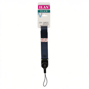 Cordino in nylon ILAN 2,5x45 cm con clip per telefono, tessera identificativa, portachiavi - Product Image 2