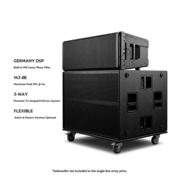 Système de sonorisation professionnel HDL50 Dual 12'' 3 voies Line Array pour concerts en extérieur avec DSP FIR allemand
