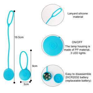 Lampe Led suspendue en silicone lumineux, petit porte-clés, luminaire de sécurité pour randonnée nocturne, accessoire à la mode pour animal de compagnie, 1 pièce - Product Image 5