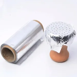 120mm 150mm largeur 25mic 30mic 40mic feuilles de narguilé en aluminium en couleur argent narguilé en feuille de shisha