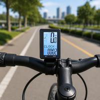 Nouvel ensemble de compteur de vélo numérique sans fil, compteur intelligent ABS pour la vitesse et l'heure, ensemble de compteur de vitesse avec compteur de vitesse de vélo