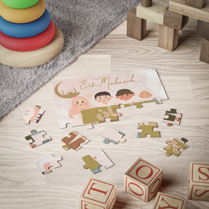 Casse-tête EID Mubarak personnalisé pour enfants, cadeau du premier Eid Ramadan en <span class=keywords><strong>bois</strong></span> 3D - Product Image 4