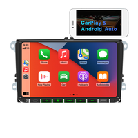Autoradio con Carga USB, Carplay y Android Auto Inalámbricos, FM, Bluetooth, Mirror Link, para VW, 9 Pulgadas, Golf 5, Navegación