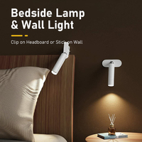 Lampe de bureau LED multifonctionnelle rechargeable 1800 mAh sans fil, protectrice pour les yeux, avec aimant puissant pour bureau d'étude et table de chevet