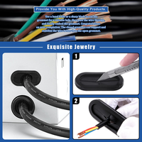 Garnitures de protection pour armoires électriques AXIS, passe-câbles ovales en silicone/EPDM/NBR/NR, garnitures de câbles en caoutchouc de haute qualité sur mesure