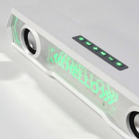 Speaker Desktop Gaming RGB dengan pencahayaan RGB desain Bar panjang tertentu untuk gamer