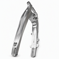 Boîtier de dispositif portable en métal usiné CNC de haute précision sur mesure, pièces de fraisage en aluminium argenté pour équipement électronique
