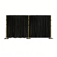 Support de toile de fond de luxe 10x10 pieds pour décoration de mariage et fournitures, arche de mariage en tuyaux et draperies