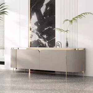 איטלקי יחידת טלוויזיה סלון ריהוט סט השיש טלוויזיה עומד עץ שולחן מודרני טלוויזיה קבינט Stand - Product Image 6