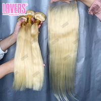 Bundle de cheveux brésiliens 613 blonds de 30 pouces Extensions de cheveux humains Remy 100% vente en gros bon marché Bundle 613 Curl Wave Bundles de cheveux humains
