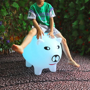 Dessin animé cochon LED lumière d'ambiance en forme d'animal rougeoyante pour parcs extérieurs pelouses jardins pour éclairage de paysage de Noël - Product Image 1