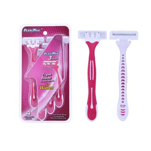 Thép Không Gỉ An Toàn Razor 3 Blade An Toàn Khách Sạn Dùng Một Lần Dao Cạo