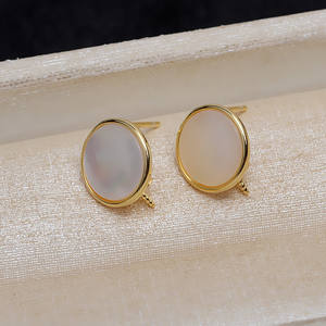 Wenchi Handmade S925 Silver Shell Earrings Pendant <b>Set</b> Women Size 9-14 <b>Pearl</b> Empty Backing Accessory DIY <b>Jewelry</b> Model 13654 - Product Image 4