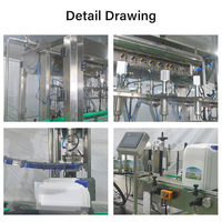 Machine de remplissage d'huile d'olive entièrement automatique et intelligente à haute efficacité, machine de remplissage intégrée pour le remplissage de bouteilles en plastique