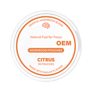 OEM Private Label Mushroom Pouches Citrus Flavor Functional Mushroom Blend Custom Formula Dietary <b>Supplement</b> Manufacturer - Product Image 1