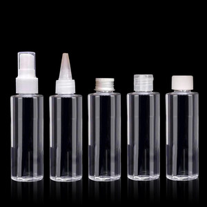 Bouteille de désinfectant pour les mains en plastique à épaulement plat pour ambre clair 38mm 50ml 80ml 100ml 120ml 200ml 2 Oz <span class=keywords><strong>Flip</strong></span> Top Cap pour <span class=keywords><strong>Essential</strong></span> - Product Image 1