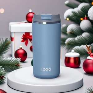 Gobelet isotherme en acier inoxydable de 16 oz avec couvercle, double paroi sous vide, tasse de voyage pour café, revêtement poudré, idéal pour la rentrée scolaire - Product Image 2