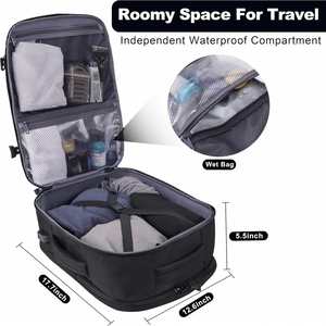 Tactical <b>Backpack</b> 18x13x8 Inch <b>Nylon</b> Waterproof Carry On Bag With MOLLE System Unisex Softback Laptop Travel <b>Backpack</b> - Product Image 2