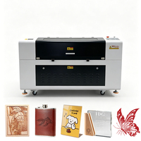 Graveur et découpeur laser CO2 1000x800mm 1080 avec système de refroidissement par eau et système de contrôle Ruida, machine de découpe laser pour bois, cuir, MDF, caoutchouc