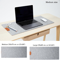 Tapis de bureau antidérapant en feutre de laine avec logo coloré, tapis de souris pour clavier, protection de luxe, tapis de bureau pour ordinateur