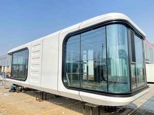 2024 Hot Application Steel Frame Space <strong>Capsule</strong> Fast Constructed Houseboat Greenhouses Exterior Sandwich Panel Bedroom <strong>Bathroom</strong> - Product Image 3