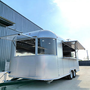 Carrito de Comida Móvil de Acero Inoxidable de 4 Ruedas para Hot Dogs y Helados, Renovación Urbana, Catering Móvil, Carrito Gourmet Comercial de Alta Calidad - Product Image 2