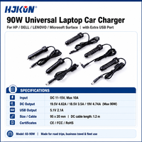 Chargeur de voiture USB C 65W PD pour ordinateur portable, adaptateur allume-cigare à charge rapide avec double port pour ordinateurs portables, tablettes, téléphones, voyages