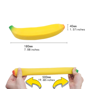 Banane géante remplie de <span class=keywords><strong>sable</strong></span>, <span class=keywords><strong>jouet</strong></span> en TPR super lent à remonter, mignon, anti-stress, à presser - Product Image 3