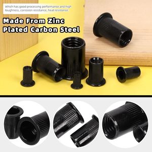 Hạt đinh tán đen nutserts M5 đinh tán hạt thép carbon mạ kẽm chèn hạt - Product Image 5